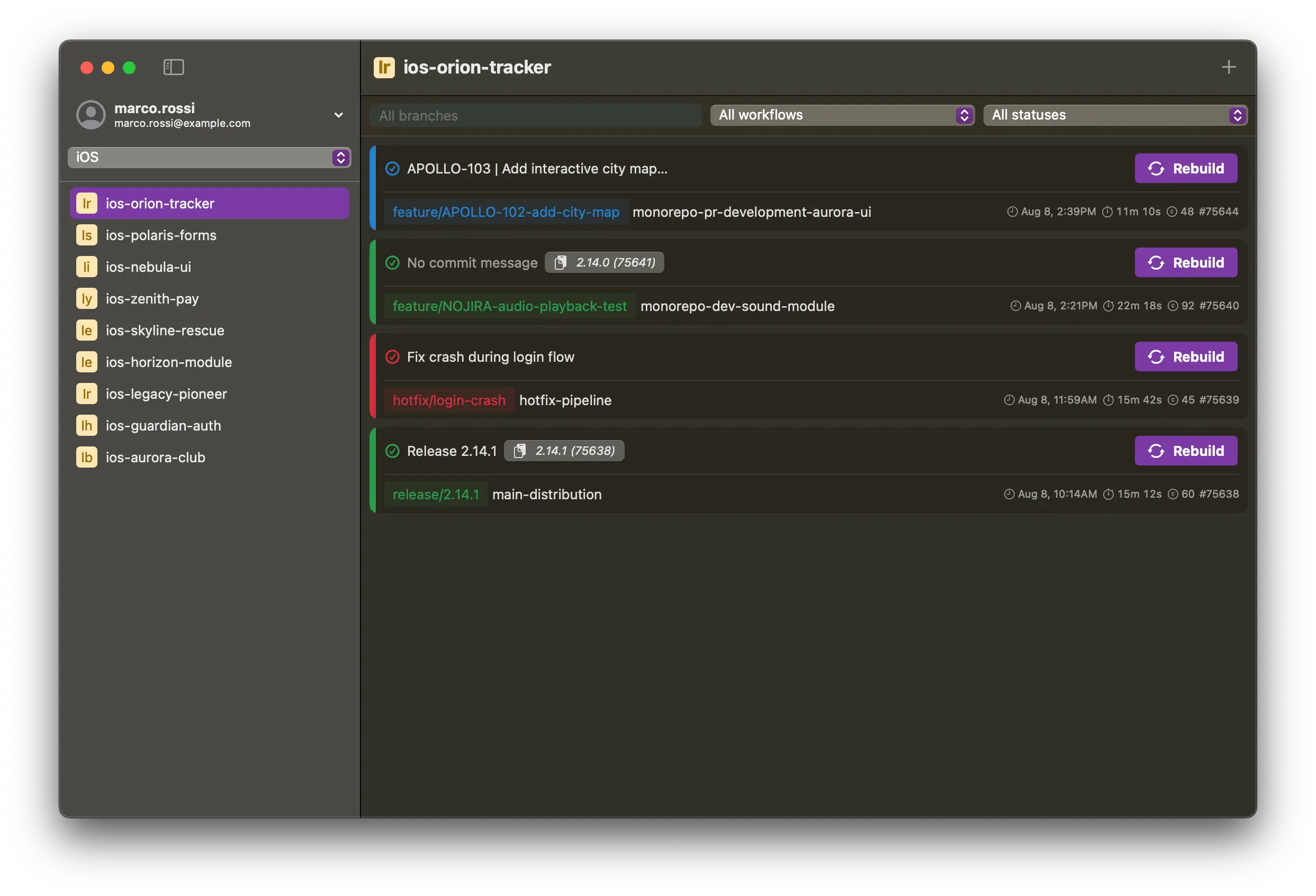 BitSlug pipelines view